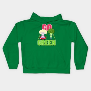 Go Green Broccoli Kids Hoodie